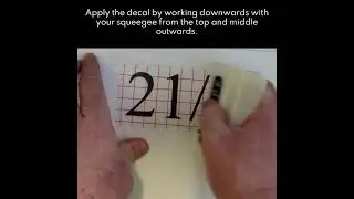 Applying Your Decal - The Hinge Method
