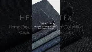 Hemp Organic Cotton Denim Fabric #fabric #denim #textile #onlineshop #hemp #hempfabric #bastine