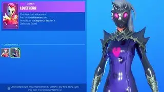 *NEW* VALENTINES LOVETHORN SKIN + COME HERE EMOTE..! (Item Shop) Fortnite Battle Royale