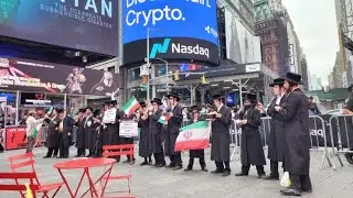 Middle East Protest New York City Manhattan America USA Times Square