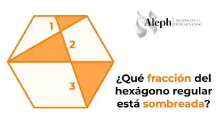 ¿Qué fracción del hexágono regular está sombreada?