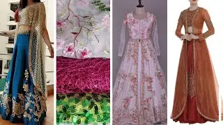 Ideas To Stitch Your Own Partywear Long Shrug and Jacket For Your Croptop Lehenga
