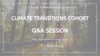 Webinar: Climate Transitions Cohort &ndash; Q&A session