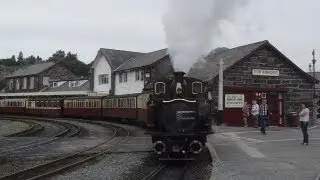 STEAM TRAIN FFESTINIOG RAILWAY ECS MOVE TO BLAENAU FFESTINIOG 1ST AUGUST 2013