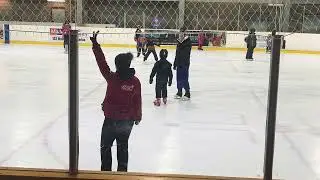 Gaurang - First Ice Skating class