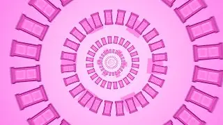 Pink Anywhere Door Tunnel Animated Background Loop | Motion Background | 4K | Free Download