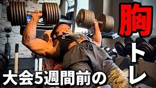 【胸トレ】日本選手権前の胸のトレーニング。