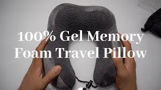 100% Gel Memory Foam Travel Pillow