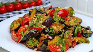 🔥I cook this eggplant and tomato salad every day. Very delicious and satisfying
