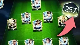 257 OVR!! THE HIGHEST POSSIBLE PRIME ICON TEAM IN FIFA MOBILE 18