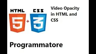 video opacity in html and css
