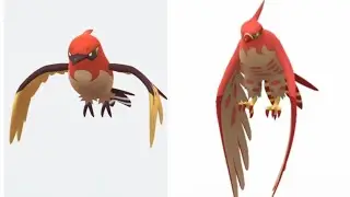 PokemonGo ||Evolution ||Pok&eacute;mon ||  Shiny Fletchling 🔥 Fletchinder 🔥 Shiny Talonflame 🧡