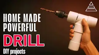 DIY Drill Using PVC Pipe & 775 DC Motor | Homemade Tool