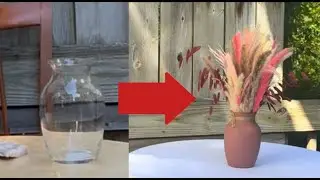 From Ordinary to Elegant: Baking Soda Painted Vase ✨