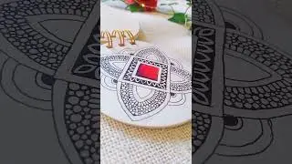 mandala art 💓✨in my mini sketchbook#shorts#youtubeshorts #artshorts #mandala #minisketchbook