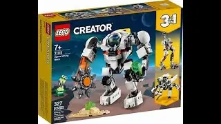 Lego Review - Space Mining Mech - A great little add-in to your space collection.