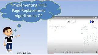 First In, First Out Page Replacement Algorithm | FIFO | Example with C Coding | OS