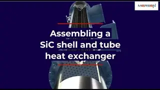 Assembling a SiC shell and tube heat exchanger