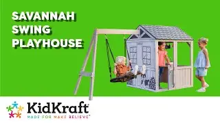Savannah Swing Playhouse I KidKraft Wooden Outdoor Playhouses