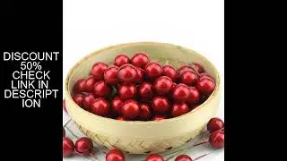 30pcs Silver Pearl Plastic Stamens Bead Artificial FlowerSmall Berries Cherry for Wedding Christmas
