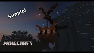Minecraft | Hanging Fantasy Mountain House Tutorial