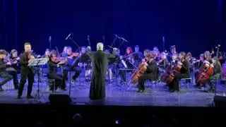 Ilina Belcheva, playing first cello second chair, School orchestra 