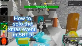 (2025) How to solo the new Christmas Event in Slap Battles Tower Defense(SBTD)