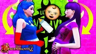 DESCENDANTS 2 Sims 4 🚼💕 MAL AND EVIE BABY SHOWER 🚼💕 Disney's Descendants