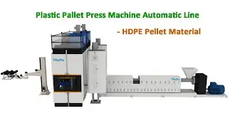 Automatic Compressed HDPE Plastic Pallet Press Machine Production Line / Waste Plastic Recycling
