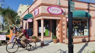 Walking Downtown Venice Florida