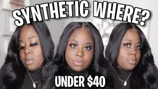 I CANT BELIEVE THIS WIG IS SYNTHETIC | BOMB $30 OUTR&Eacute; SLEEKLAY HD LACE WIG IDINA | Samsbeauty