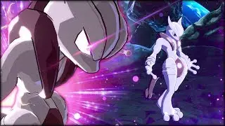 Dragon Ball FighterZ - A Wild Mewtwo Appears | + Mega Mewtwo Mods Gameplay (1080p)