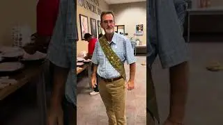 Merit badge sashes at work
