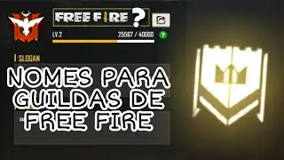 NOMES PARA GUILDAS DE FREE FIRE | BelaZX TV