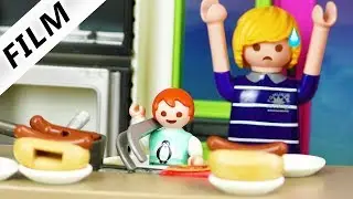 Playmobil Film deutsch | 4-Jährige macht GANZ ALLEINE ESSEN für die ganze Familie | Familie Vogel