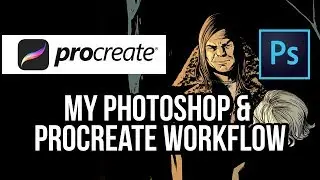 My Workflow with Photoshop CC & Procreate 4! A Comic Coloring tutorial!