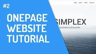[2] One-Page Website mit HTML & CSS | Grundgerüst in HTML