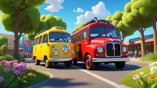 10 Little Buses | IT'S CODY TIME 🦖 | Fun Counting and Dino Adventure Song for Kids