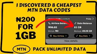 8 Codes To Get Cheaper Data From MTN | How To Buy Cheap Data Plan #cheapdata