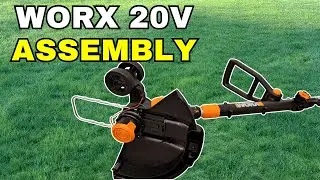Как собрать триммер Worx