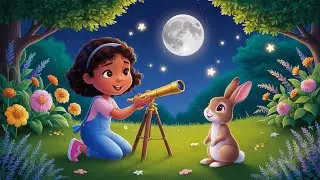 The Story of Aisha And the Magic Rabbit🐇 And the Moon🌕 | Story Blocks | jadoi khargosh | hindi story