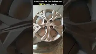 Calota aro 14 no aro 13 do Celta#celtarebaixado #celta #automobile