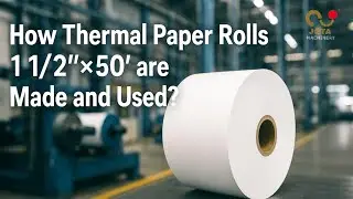 How Thermal Paper Rolls 1 1/2&Prime; &times; 50&prime; Are Made | Inside POS Mini Roll Production