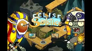 Ra Zombie with a gun, Explode-o-nut Pharaoh - PVZ 2 Eclise Solstice #1 Ancient Egypt