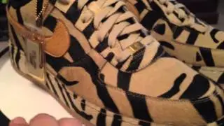 NIKE ID @NikeID Air Force 1 Low - Voodoo Tiger - Tiger Print - Pony Hair (complete) 5-5-13