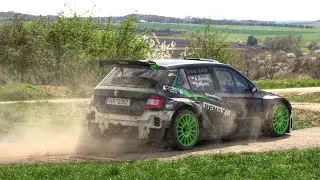 A. Jirásek (Škoda Fabia R5), M. Vaňhara (Renault Clio Rally4) - test Vyškov (9.4.2025)