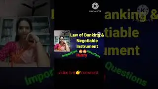 Banking#Negotiable Instruments#questions#exams#semesterexams