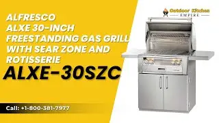 Alfresco ALXE 30-Inch Freestanding Gas Grill with Sear Zone and Rotisserie