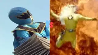 Blue Mystic Ranger Vs Yellow Dino Thunder #Shorts 3