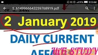 2 January 2019 current affairs